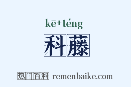 科藤是什么意思的图片